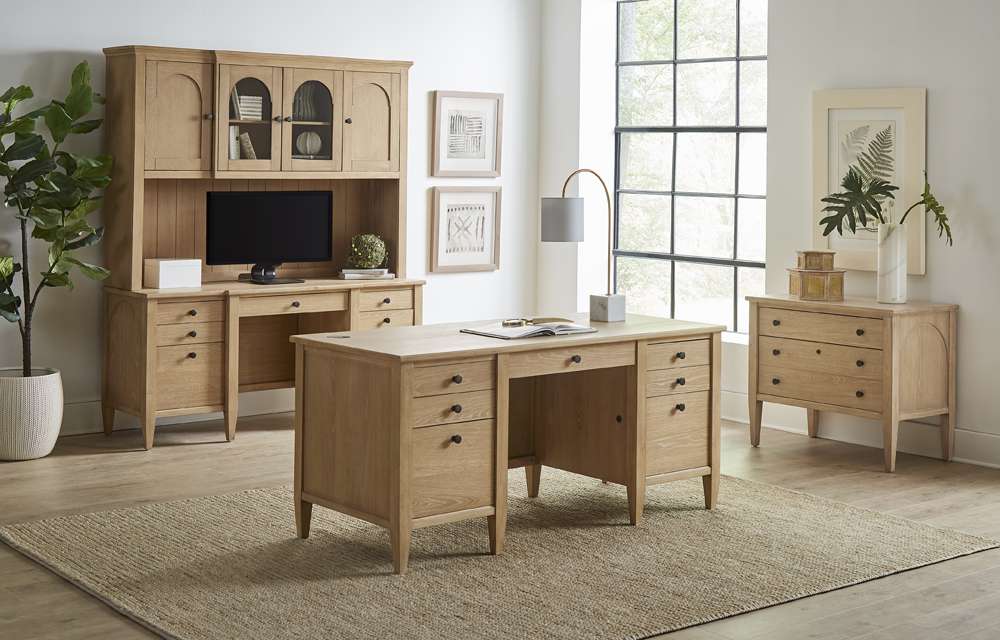 Martin Furniture - Laurel - Modern Wood Lateral File, Storage File Drawer, Office File Drawer, Fully Assembled, Light Brown - IMLR450 veiw 5