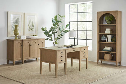 Martin Furniture - Laurel - Modern Wood Open Bookcase Wall, Office Shelving, Storage Cabinet, Light Brown - IMLR3278KIT3 view 3