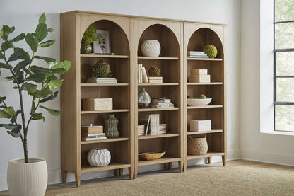 Martin Furniture - Laurel - Modern Wood Open Bookcase Wall, Office Shelving, Storage Cabinet, Light Brown - IMLR3278KIT3 veiw 1