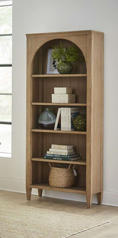 Martin Furniture - Laurel - Modern Wood Open Bookcase Wall, Office Shelving, Storage Cabinet, Light Brown - IMLR3278KIT3 veiw 5