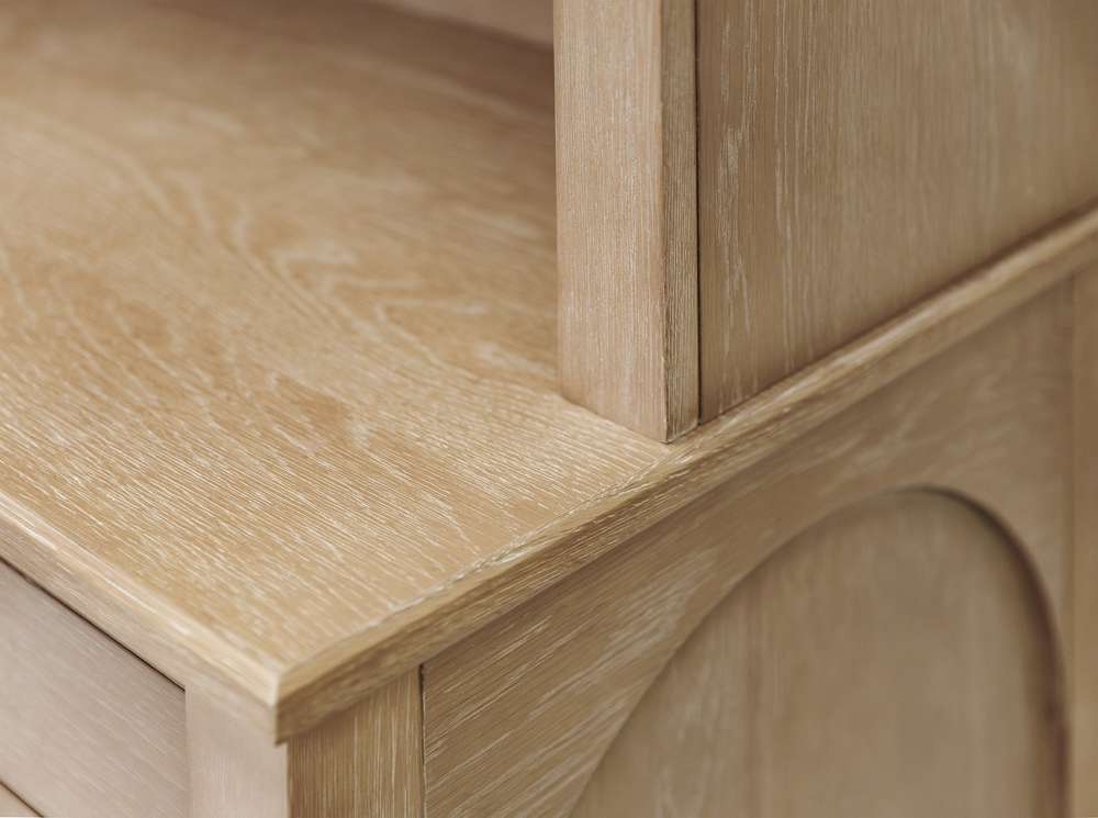 Martin Furniture - Laurel - Modern Wood Credenza and Hutch, Wood Office Desk and Storage Hutch, Light Brown - IMLR682-689KIT veiw 6