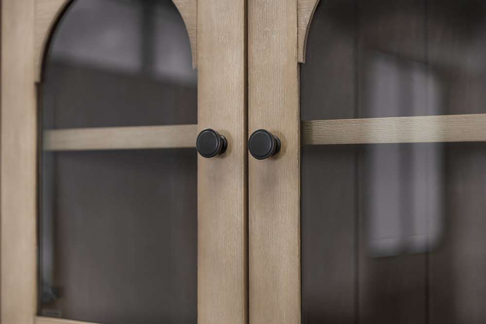 Martin Furniture - Laurel - Modern Wood Credenza and Hutch, Wood Office Desk and Storage Hutch, Light Brown - IMLR682-689KIT veiw 9