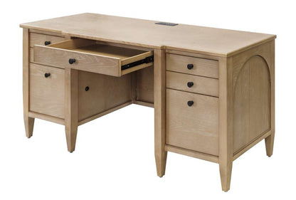 Martin Furniture - Laurel - Modern Wood Credenza, Wood Office Desk, Writing Table, Storage Desk, Fully Assembled Light Brown - IMLR689 veiw 10