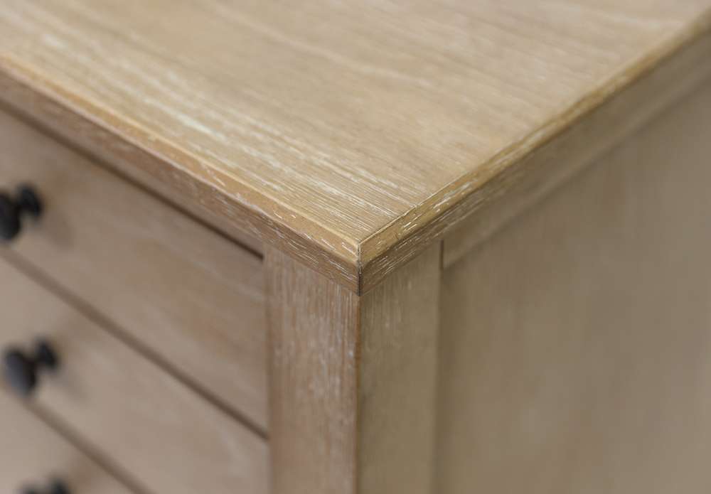 Martin Furniture - Laurel - Modern Wood Double Pedestal Desk, Wood Office Desk, Writing Table, Storage Desk, Fully Assembled, Light Brown - IMLR680 veiw 7