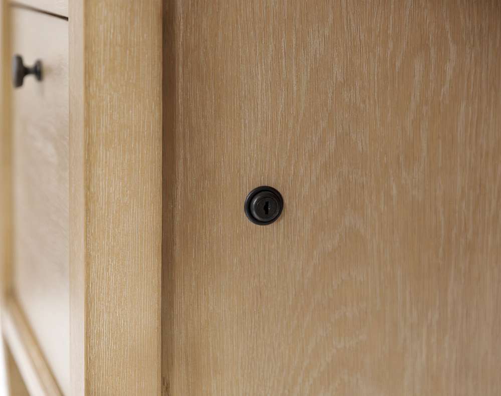 Martin Furniture - Laurel - Modern Wood Double Pedestal Desk, Wood Office Desk, Writing Table, Storage Desk, Fully Assembled, Light Brown - IMLR680 veiw 8