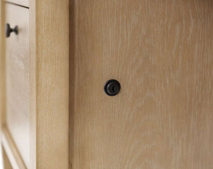 Martin Furniture - Laurel - Modern Wood Double Pedestal Desk, Wood Office Desk, Writing Table, Storage Desk, Fully Assembled, Light Brown - IMLR680 veiw 8