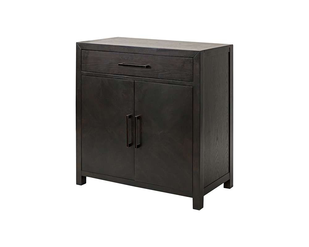 Martin Furniture - Montclair - Modern Wood Kitchen Dining Cabinet, Bar Storage, Black - IMMO340 veiw 1
