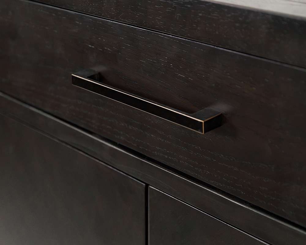 Martin Furniture - Montclair - Modern Wood Kitchen Dining Cabinet, Bar Storage, Black - IMMO340 veiw 4