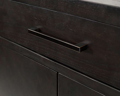 Martin Furniture - Montclair - Modern Wood Kitchen Dining Cabinet, Bar Storage, Black - IMMO340 veiw 4