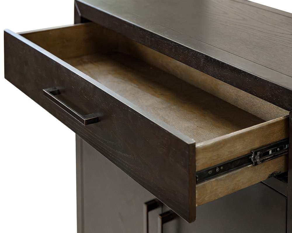 Martin Furniture - Montclair - Modern Wood Kitchen Dining Cabinet, Bar Storage, Black - IMMO340 veiw 9