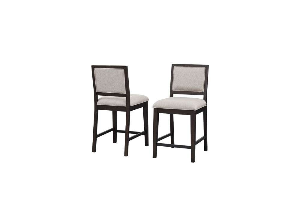 Martin Furniture - Montclair - Two Wood Modern Counter Height Kitchen Chairs, Dining Seats, Black - IMMO80KIT2 veiw 5