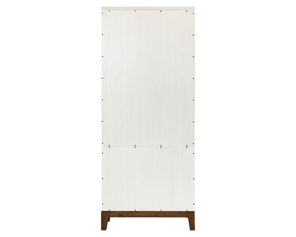 Martin Furniture - Pomona - Contemporary Laminate Wood Bookcase with doors, Office Shelving, Storage Cabinet, Fully Assembled, White - IMPO3278D view 3