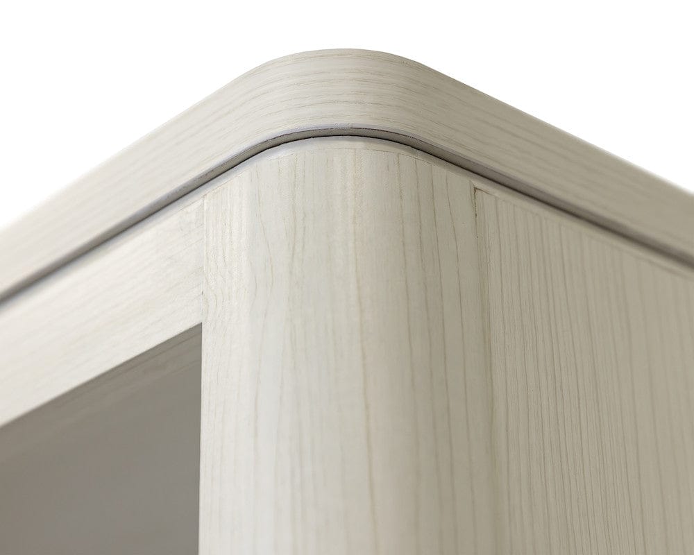 Martin Furniture - Pomona - Contemporary Laminate Wood Bookcase with doors, Office Shelving, Storage Cabinet, Fully Assembled, White - IMPO3278D view 4
