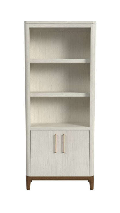 Martin Furniture - Pomona - Contemporary Laminate Wood Bookcase with doors, Office Shelving, Storage Cabinet, Fully Assembled, White - IMPO3278D view 8