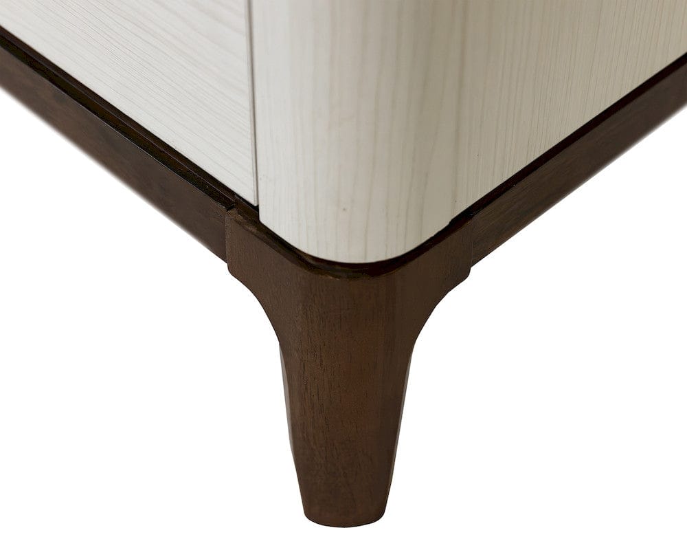 Martin Furniture - Pomona - Contemporary Laminate Wood Double Pedestal Executive Desk, Writing Table, Office Desk, Fully Assembled, White - IMPO680 view 4
