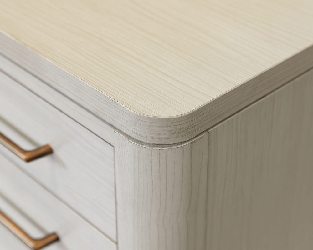 Martin Furniture - Pomona - Contemporary Laminate Wood Double Pedestal Executive Desk, Writing Table, Office Desk, Fully Assembled, White - IMPO680 view 8