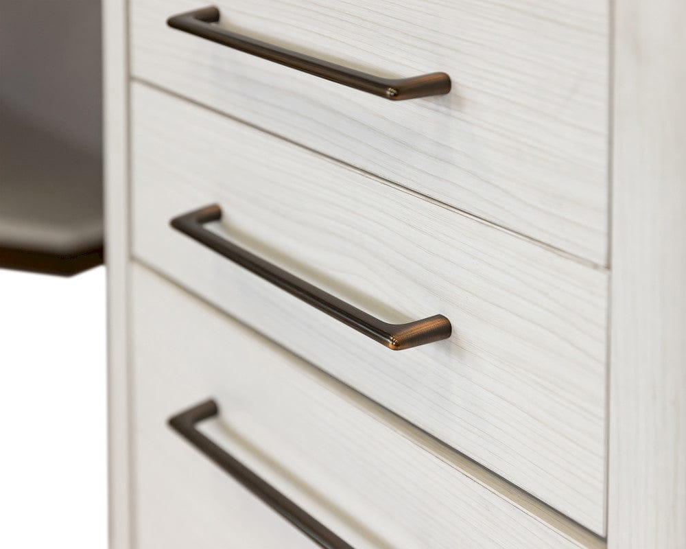 Martin Furniture - Pomona - Contemporary Laminate Wood L-Desk & Return, Office Writing Table & Return, Corner Desk, White - IMPO684R-KIT view 7