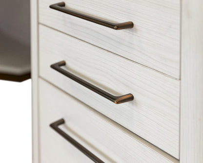 Martin Furniture - Pomona - Contemporary Laminate Wood L-Desk & Return, Office Writing Table & Return, Corner Desk, White - IMPO684R-KIT view 7