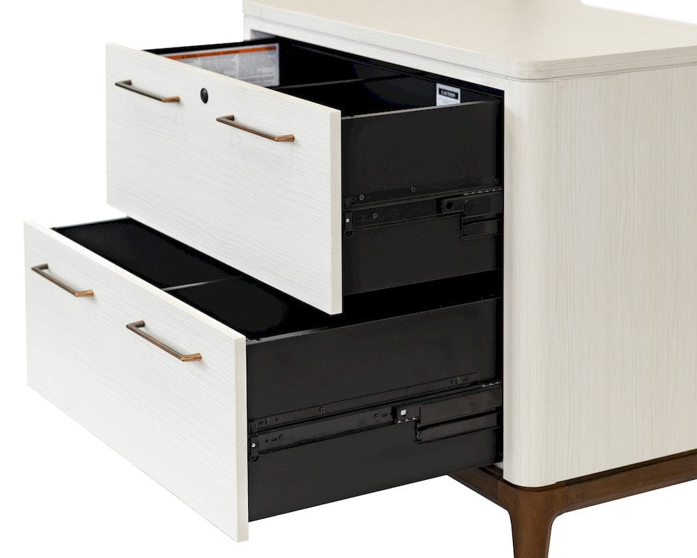 Martin Furniture - Pomona - Contemporary Laminate Wood Lateral File, Office Storage File Drawer, Fully Assembled, White - IMPO450 view 4