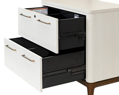 Martin Furniture - Pomona - Contemporary Laminate Wood Lateral File, Office Storage File Drawer, Fully Assembled, White - IMPO450 view 4