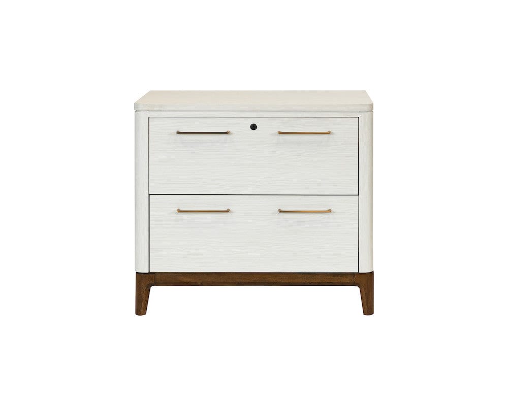 Martin Furniture - Pomona - Contemporary Laminate Wood Lateral File, Office Storage File Drawer, Fully Assembled, White - IMPO450 view 9