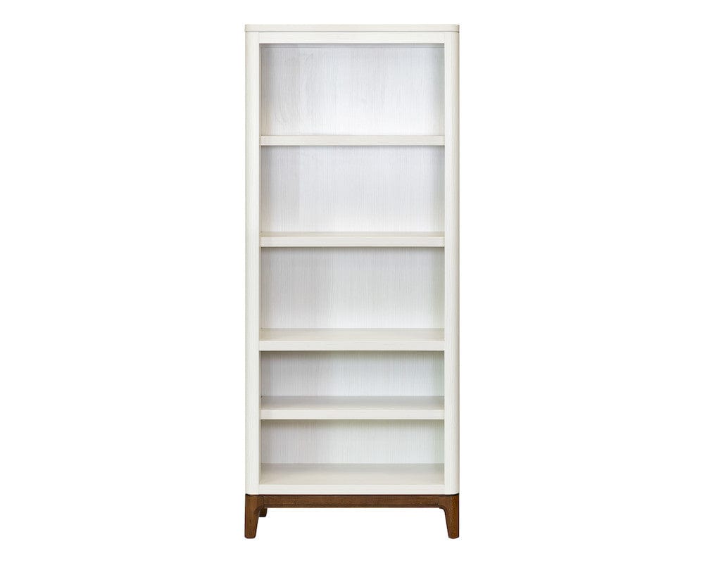 Martin Furniture - Pomona - Contemporary Laminate Wood Open Bookcase, Office Shelving, Storage Cabinet, Fully Assembled, White - IMPO3278 view 1