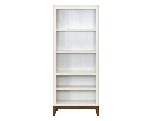 Martin Furniture - Pomona - Contemporary Laminate Wood Open Bookcase, Office Shelving, Storage Cabinet, Fully Assembled, White - IMPO3278 view 1