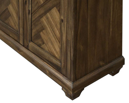Martin Furniture - Porter - Traditional Wood Bookcase With Doors, Office Shelving, Storage Cabinet, Fully Assembled, Brown - IMPR3474D veiw 4
