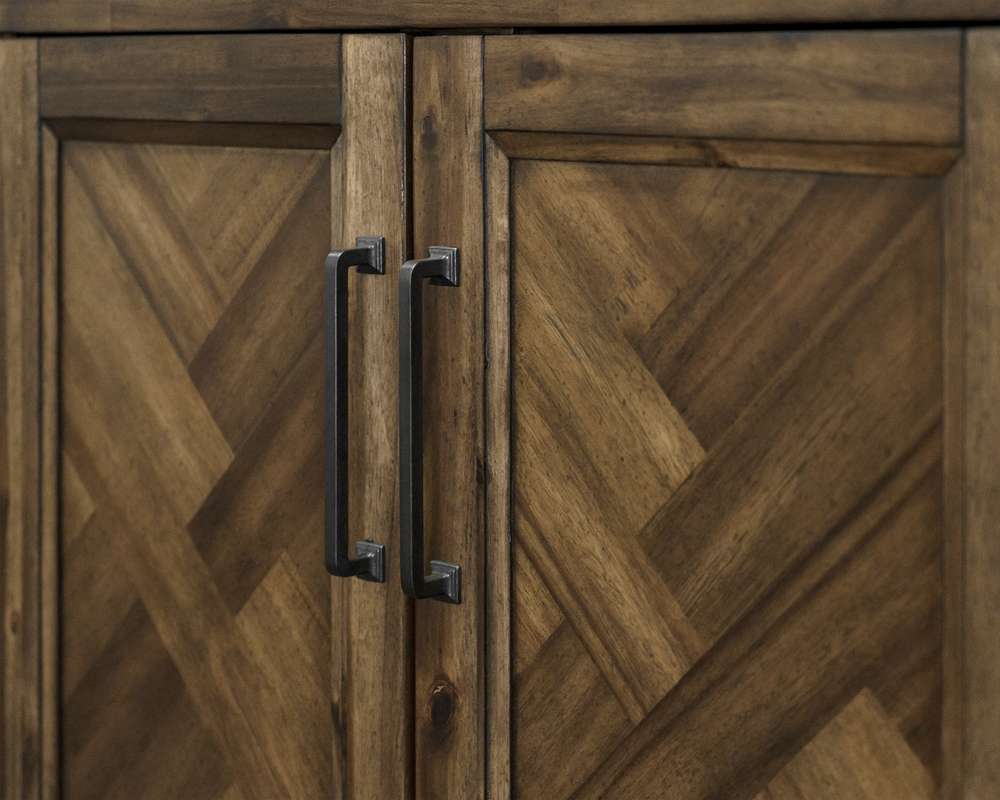 Martin Furniture - Porter - Traditional Wood Bookcase With Doors, Office Shelving, Storage Cabinet, Fully Assembled, Brown - IMPR3474D veiw 5