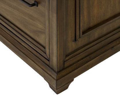 Martin Furniture - Porter - Traditional Wood Lateral File, Storage File Drawer, Office File Drawer, Fully Assembled, Brown - IMPR450 veiw 9