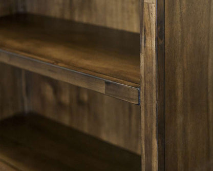 Martin Furniture - Porter - Traditional Wood Open Bookcase, Office Shelving, Storage Cabinet, Fully Assembled, Brown - IMPR3474 veiw 8