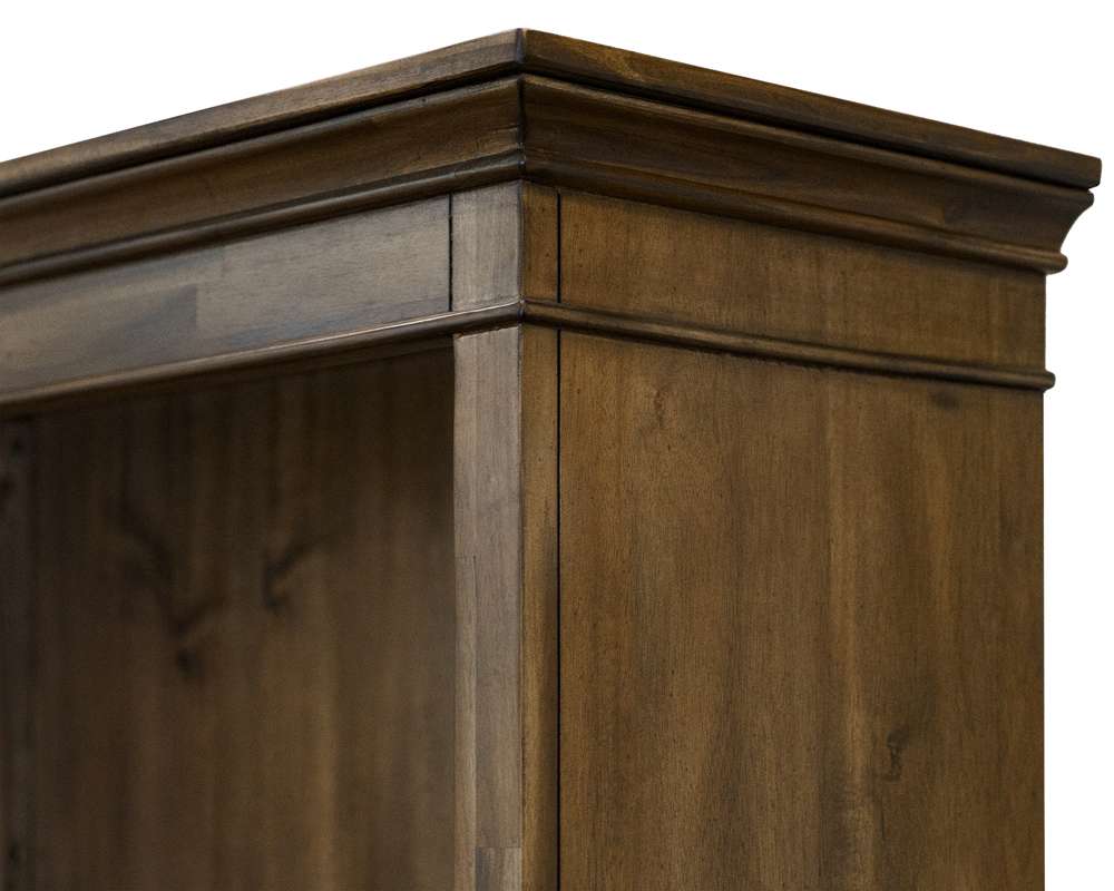 Martin Furniture - Porter - Traditional Wood Open Bookcase, Office Shelving, Storage Cabinet, Fully Assembled, Brown - IMPR3474 view 3