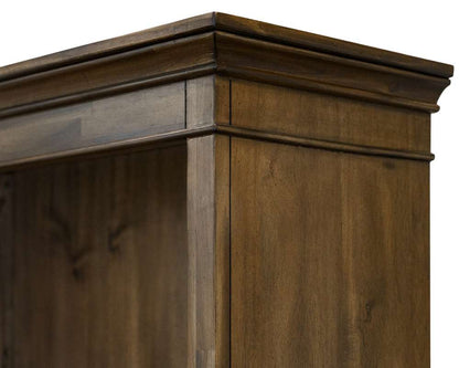 Martin Furniture - Porter - Traditional Wood Open Bookcase, Office Shelving, Storage Cabinet, Fully Assembled, Brown - IMPR3474 view 3