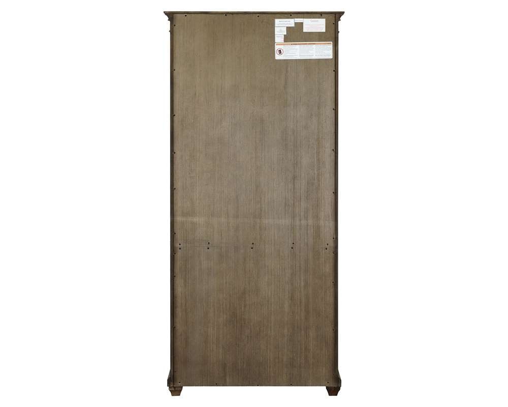 Martin Furniture - Porter - Traditional Wood Open Bookcase, Office Shelving, Storage Cabinet, Fully Assembled, Brown - IMPR3474 view 5