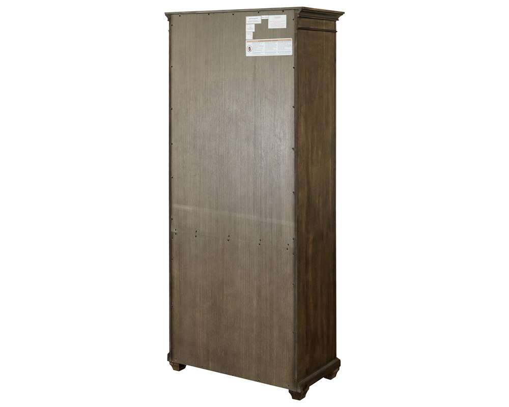 Martin Furniture - Porter - Traditional Wood Open Bookcase, Office Shelving, Storage Cabinet, Fully Assembled, Brown - IMPR3474 view 6