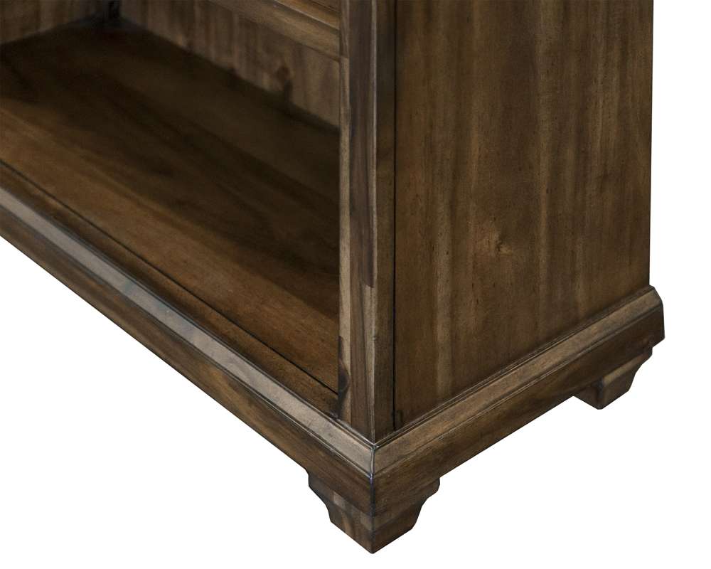 Martin Furniture - Porter - Traditional Wood Open Bookcase, Office Shelving, Storage Cabinet, Fully Assembled, Brown - IMPR3474 view 7