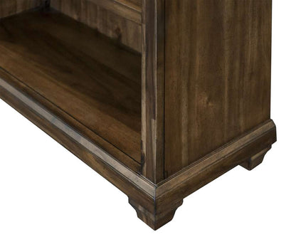 Martin Furniture - Porter - Traditional Wood Open Bookcase, Office Shelving, Storage Cabinet, Fully Assembled, Brown - IMPR3474 view 7