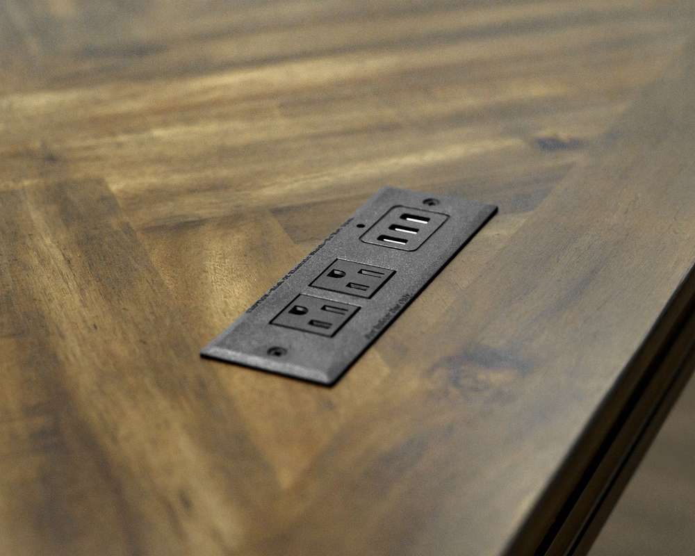 Martin Furniture - Porter - Traditional Wood Writing Desk, Office Desk, Storage Table, Brown - IMPR384 veiw 9