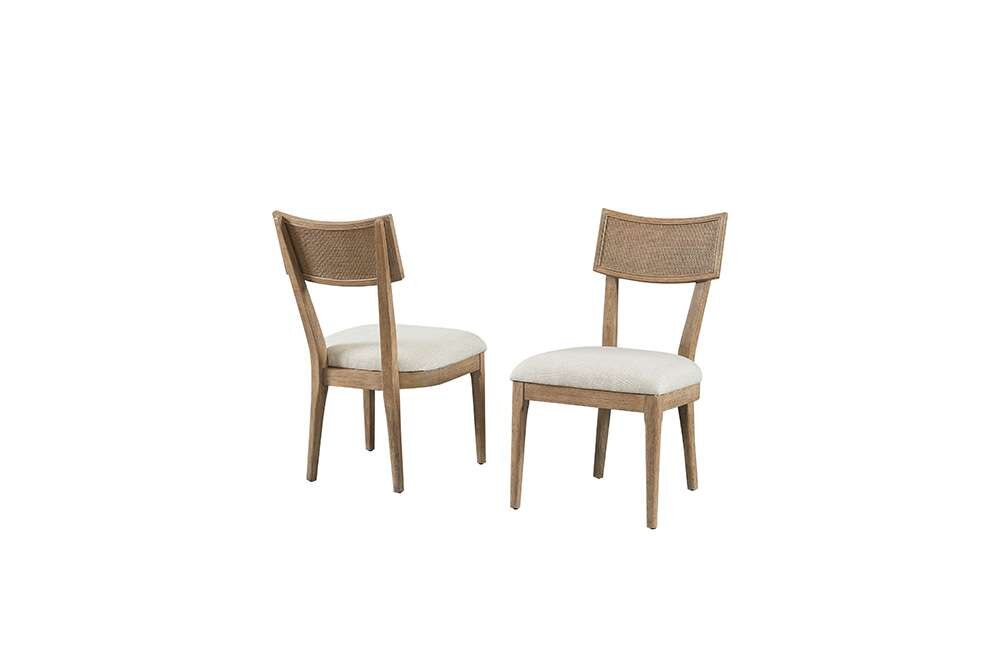 Martin Furniture - Quincey - Two Wood Coastal Kitchen Table Chairs, Dining Side Chairs, Office Table Chairs, Kitchen Table Seats, Brown - IMQU70KIT2 veiw 2