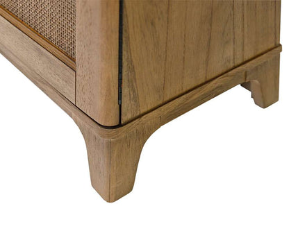 Martin Furniture - Quincey - Coastal Arch shaped Bar Cabinet, Dining Cabinet, Arch Bookcase, Storage Cabinet, Fully Assembled, Brown - IMQU4278 veiw 8