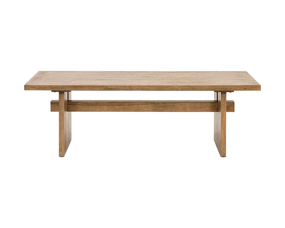 Martin Furniture - Quincey - Coastal Wood Bench, Dining Bench, Kitchen Table Bench, Office Table Bench, Brown - IMQU60 veiw 4