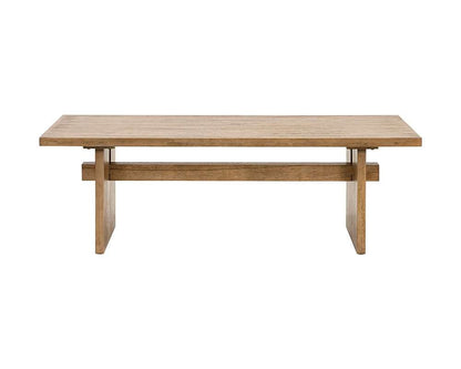 Martin Furniture - Quincey - Coastal Wood Bench, Dining Bench, Kitchen Table Bench, Office Table Bench, Brown - IMQU60 veiw 4