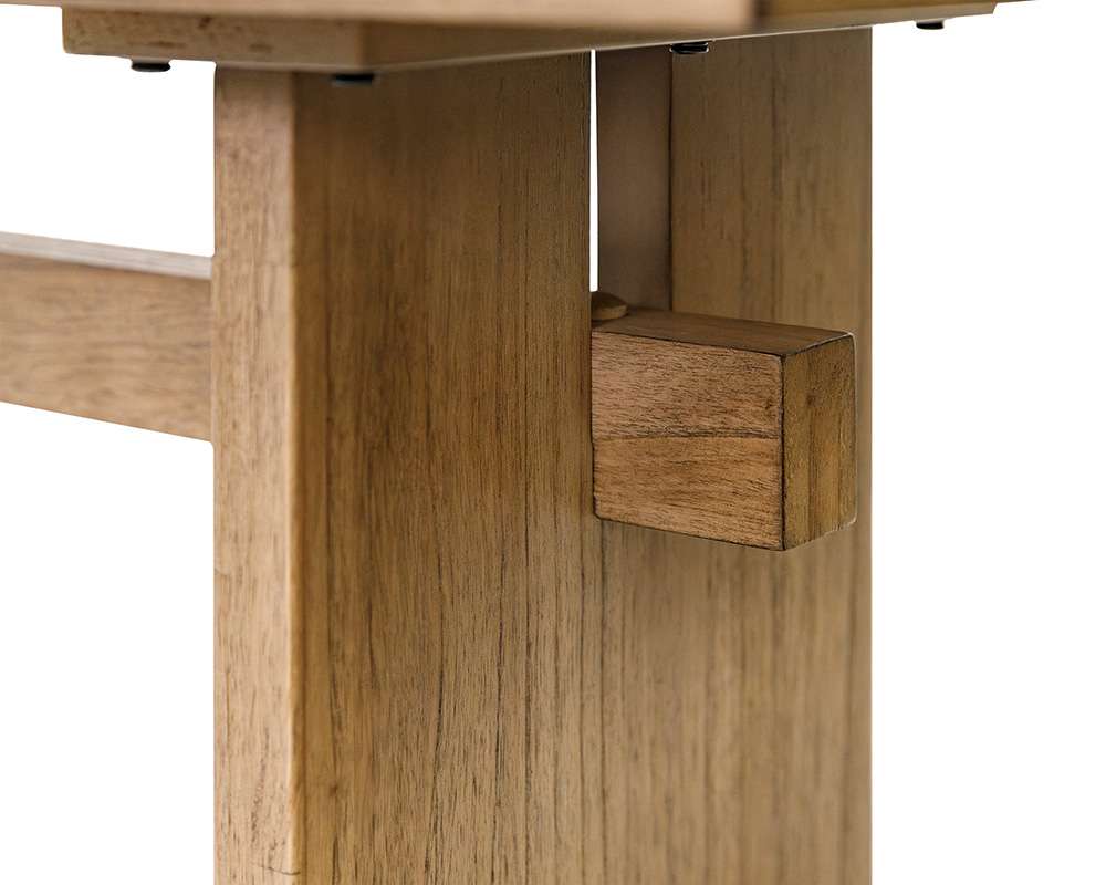 Martin Furniture - Quincey - Coastal Wood Bench, Dining Bench, Kitchen Table Bench, Office Table Bench, Brown - IMQU60 veiw 6