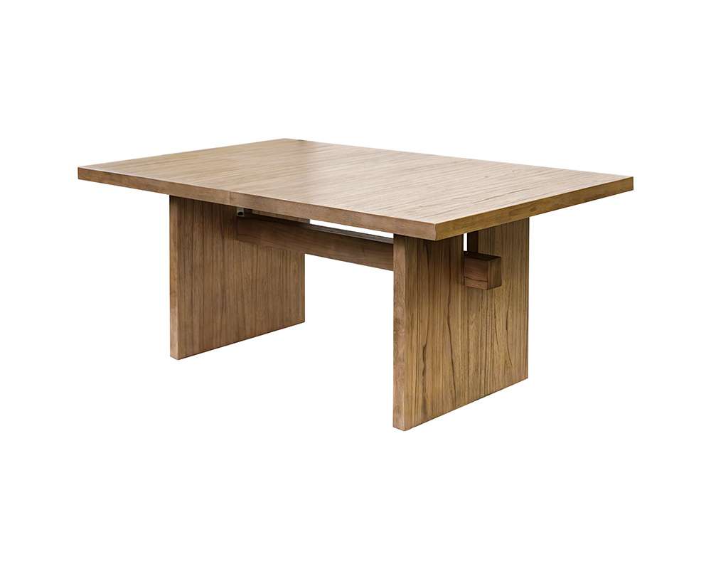 Martin Furniture - Quincey - Coastal Wood Kitchen Table, Dining Table, Rectangular Table, Office Table, Brown - IMQU7242 veiw 1