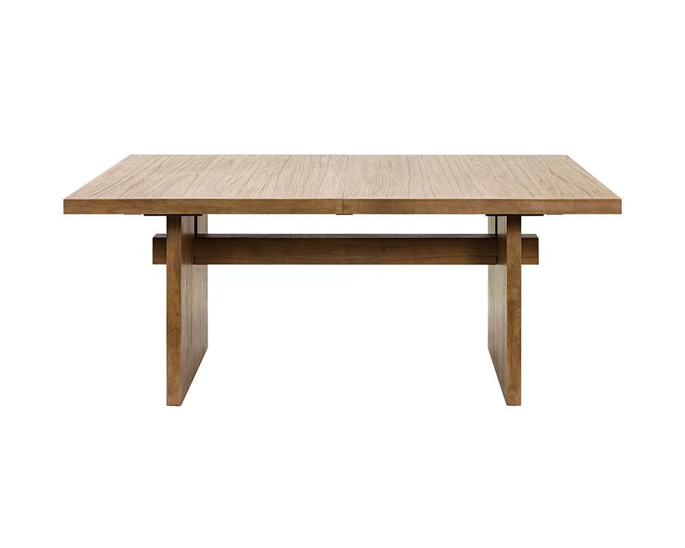 Martin Furniture - Quincey - Coastal Wood Kitchen Table, Dining Table, Rectangular Table, Office Table, Brown - IMQU7242 veiw 3
