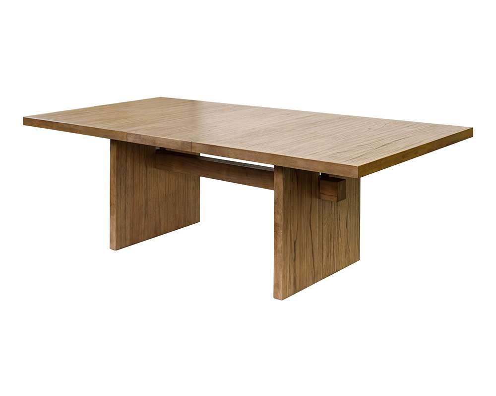 Martin Furniture - Quincey - Coastal Wood Rectangular Kitchen Table with Six Chairs, Dining Table and Six Seats, Office Table and Six Chairs, Brown - IMQU7242KIT7 veiw 2
