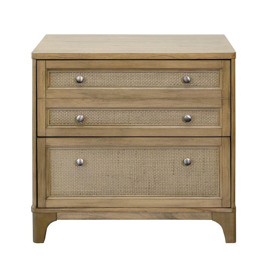 Martin Furniture - Quincey Modern Wood Lateral File, Storage File Drawer, Office File Drawer, Fully Assembled, Brown - IMQU450 veiw 1