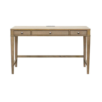 Martin Furniture - Quincey Modern Wood Writing Desk, Office Desk, Storage Desk, Writing Table, Brown - IMQU384 veiw 1