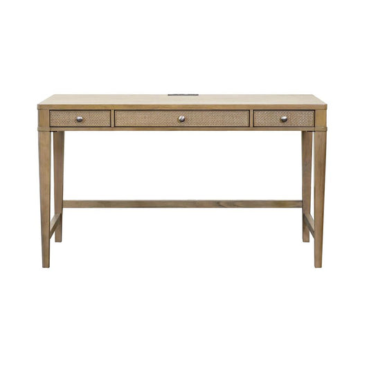 Martin Furniture - Quincey Modern Wood Writing Desk, Office Desk, Storage Desk, Writing Table, Brown - IMQU384 veiw 1