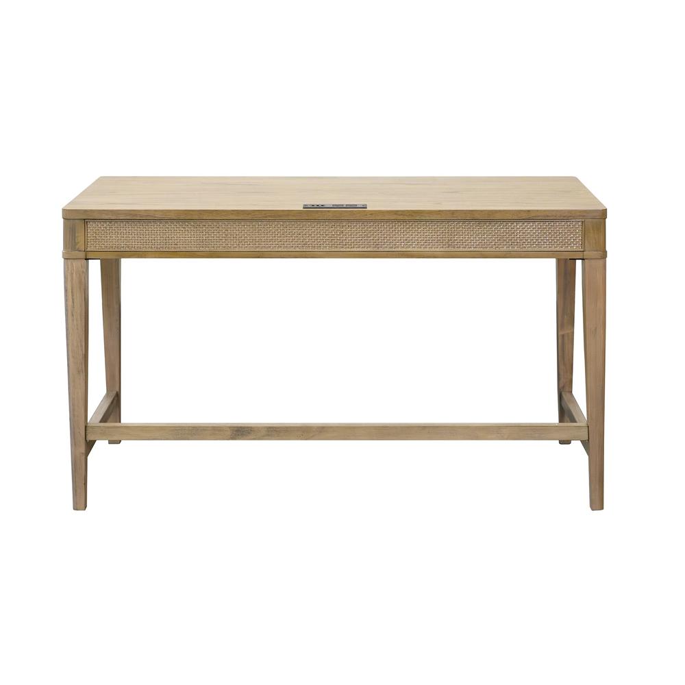 Martin Furniture - Quincey Modern Wood Writing Desk, Office Desk, Storage Desk, Writing Table, Brown - IMQU384 veiw 2